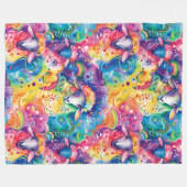 Couverture Polaire Motif mouton coloré (Devant (Horizontal))