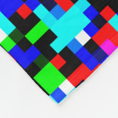 Couverture Polaire Motif multicolore (Coin)