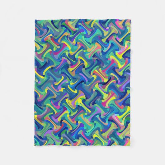 Couverture Polaire Motif multicolore (Devant)