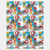 Couverture Polaire Motif multicolore créatif abstrait moderne (Devant)