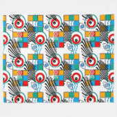 Couverture Polaire Motif multicolore créatif abstrait moderne (Devant (Horizontal))