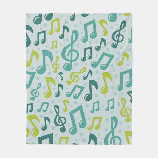 Couverture Polaire Motif musical (Devant)