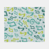 Couverture Polaire Motif musical (Devant (Horizontal))
