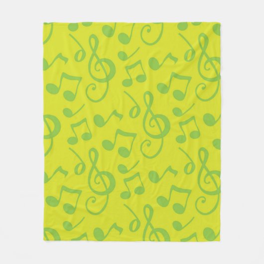 Couverture Polaire Motif musical (Devant)