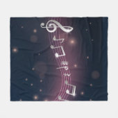 Couverture Polaire Motif musical (Devant (Horizontal))