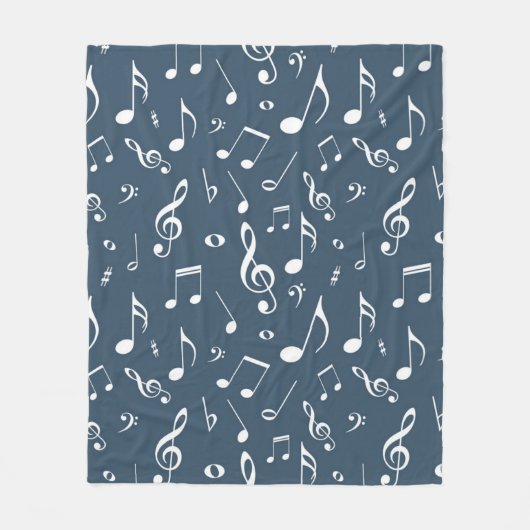 Couverture Polaire Motif musical (Devant)