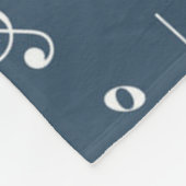Couverture Polaire Motif musical (Coin)