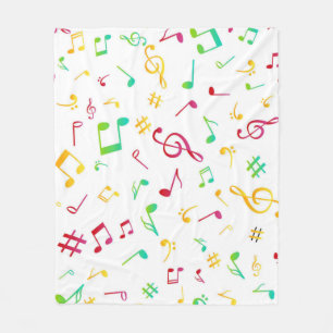 Couverture Polaire Motif musical