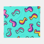 Couverture Polaire Motif musical (Devant (Horizontal))