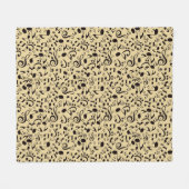 Couverture Polaire Motif musical (Devant (Horizontal))
