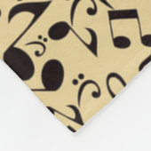 Couverture Polaire Motif musical (Coin)