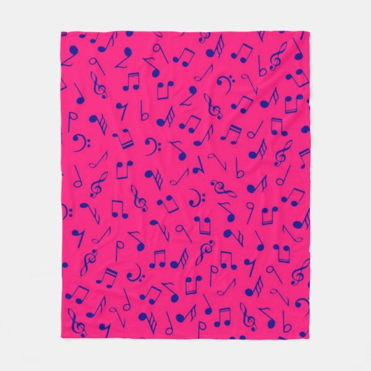 Couverture Polaire Motif musical (Devant)