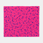 Couverture Polaire Motif musical (Devant (Horizontal))