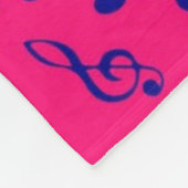 Couverture Polaire Motif musical (Coin)