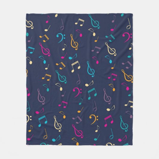 Couverture Polaire Motif musical (Devant)