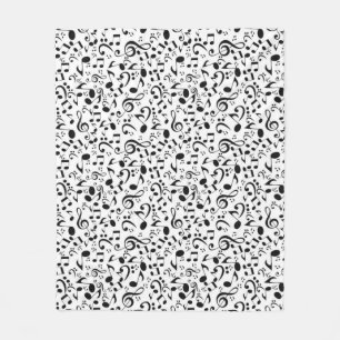 Couverture Polaire Motif musical