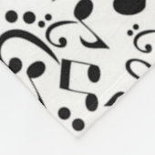 Couverture Polaire Motif musical (Coin)
