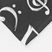 Couverture Polaire Motif musical (Coin)
