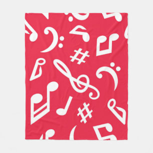 Couverture Polaire Motif musical