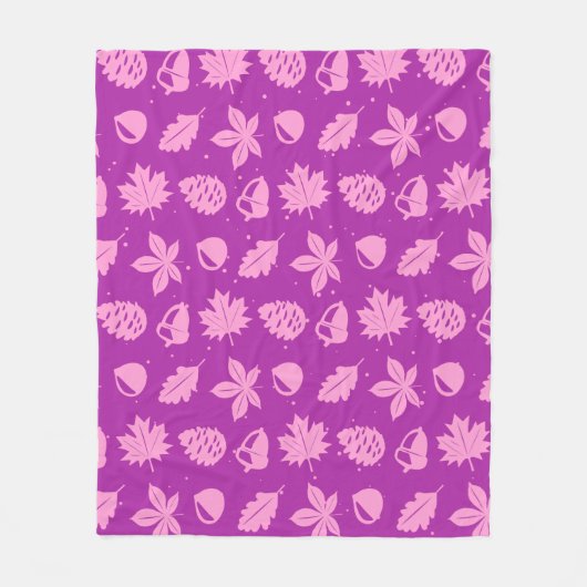 Couverture Polaire Motif naturel graphique coloré (Devant)
