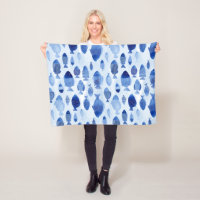 Motif nautique de poisson bleu