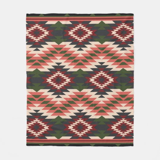 Couverture Polaire Motif Navajo 11 (Devant)