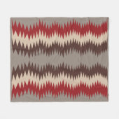 Couverture Polaire Motif Navajo -3 Blanche polaire (Devant (Horizontal))