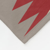 Couverture Polaire Motif Navajo -3 Blanche polaire (Coin)