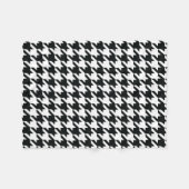 Couverture Polaire Motif noir blanc de Houndstooth (Devant (Horizontal))