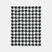 Couverture Polaire Motif noir blanc de Houndstooth (Devant)