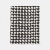 Couverture Polaire Motif noir blanc Houndstooth (Devant)
