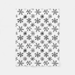 Couverture Polaire Motif noir et blanc