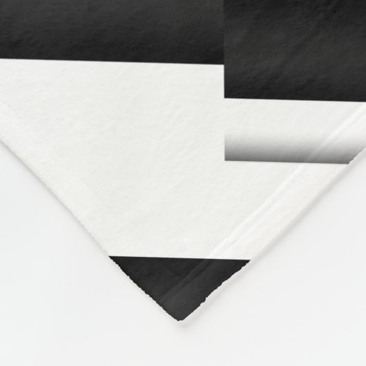 Couverture Polaire Motif noir et blanc (Coin)