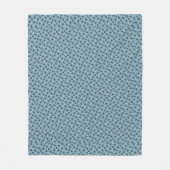 Couverture Polaire Motif noir et bleu Abstrait (Devant)