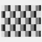 Couverture Polaire Motif noir et gris simple (Devant (Horizontal))