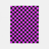 Couverture Polaire Motif noir violet (Devant)