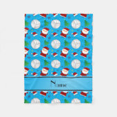 Couverture Polaire Motif nommé fait sur commande de Noël de (Devant)