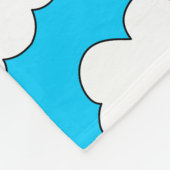 Couverture Polaire Motif nuages fluides (Coin)