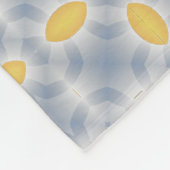 Couverture Polaire Motif numérique Tartan bleu et jaune (Coin)