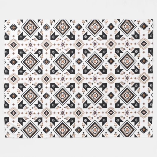 Couverture Polaire Motif occidental Aztec (Devant (Horizontal))