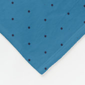 Couverture Polaire Motif octopus et points bleu vintage (Coin)