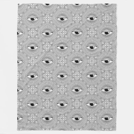 Couverture Polaire Motif oeil mal (Devant)