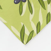 Couverture Polaire Motif olive (Coin)