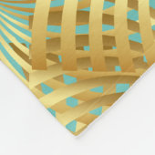 Couverture Polaire Motif or sur n'importe quelle couleur (Coin)