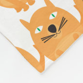 Couverture Polaire Motif Orange Cats (Coin)