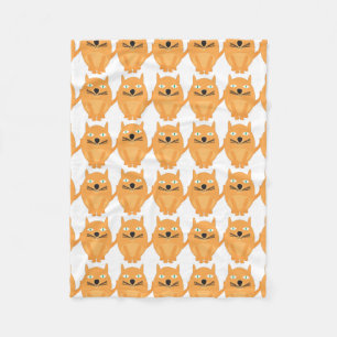 Couverture Polaire Motif Orange Cats