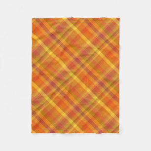 Couverture Polaire Motif orange de plaid d'automne de chute