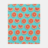 Couverture Polaire Motif orange juteux doux (Devant)