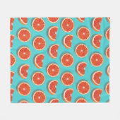 Couverture Polaire Motif orange juteux doux (Devant (Horizontal))