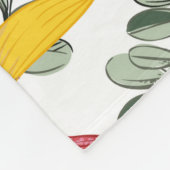 Couverture Polaire motif orchidée (Coin)